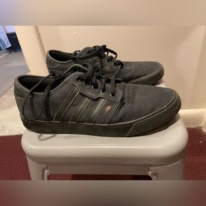 Black on Black Adidas Sambas, Size 8 M